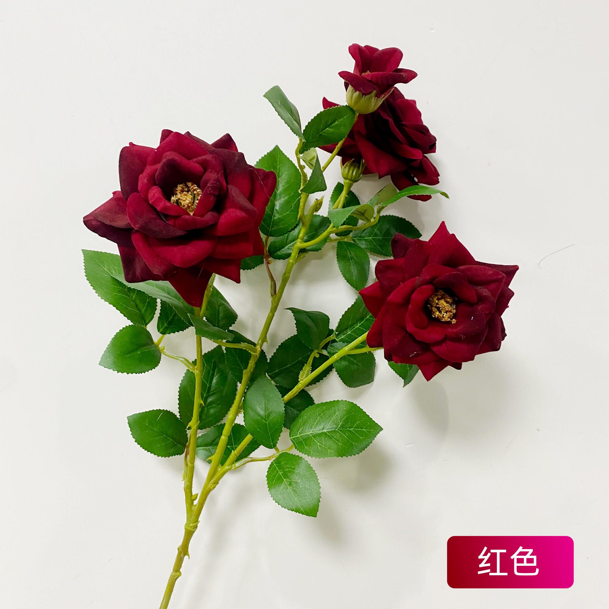 高档手感月季仿真花假花婚庆装饰月季摄影